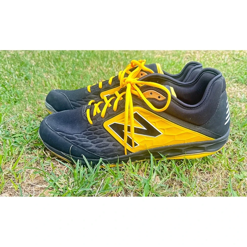 New Balance L3000BY4 Mens Baseball Cleats Black Yellow Size 17 2E‎
